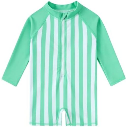 uideazone Baby Toddler Boys Zipper Rash Guard Swimsuit UPF 50+ One Piece Beach Swimwear Bathing Suits 3-36 Months