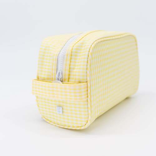 TRVL Stow It Dopp Bag - Gingham Buttercup