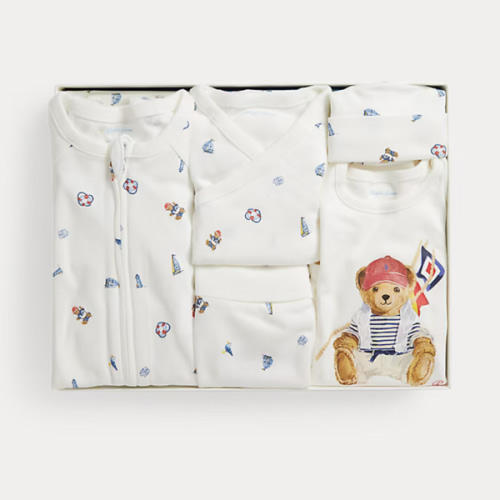 Polo Bear Cotton 6-Piece Gift Set