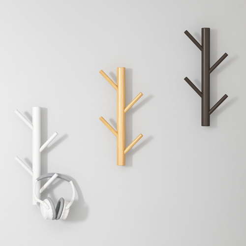 LIFKOME 1Pack Wall Clothes Hanger Wooden Coat Rack In Light Yellow For Stylish And Functional Storage