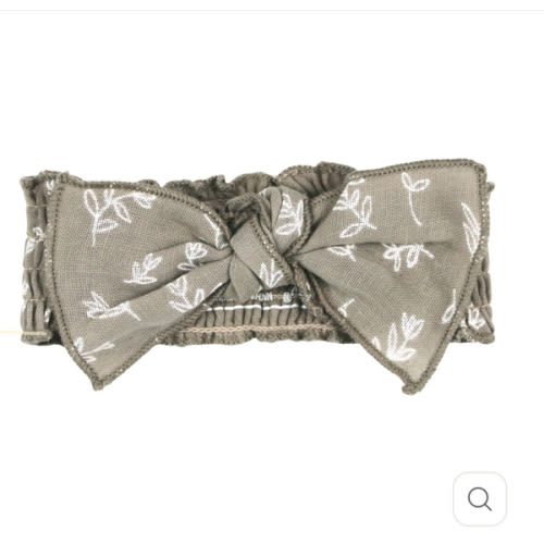 Fawn Leaves | Organic Muslin Smocked Headband – L'ovedbaby