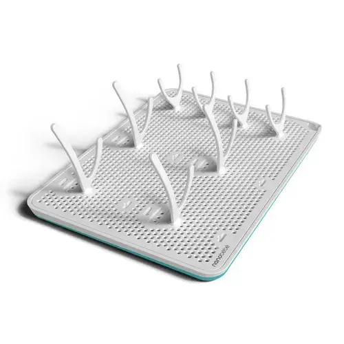 Nanobebe Compact Drying Rack Teal / White | Baby Bunting AU