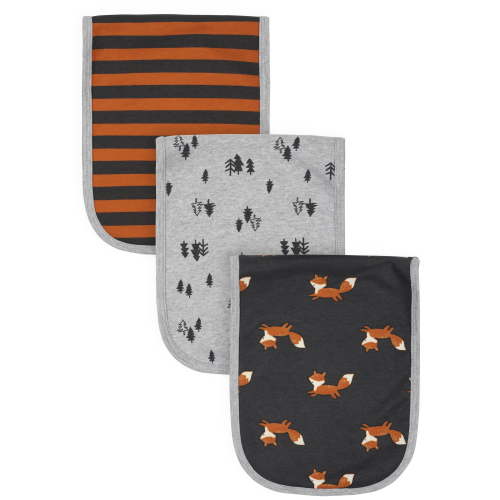 Gerber Organics Baby Boys' Camping Burp Cloth, 3 Pack