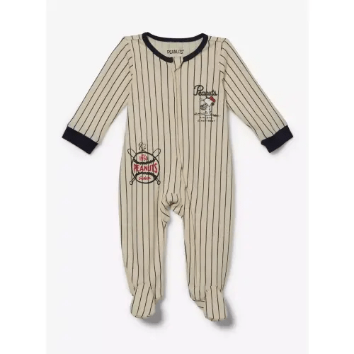 Peanuts Baseball Striped Infant One-Piece | BoxLunch