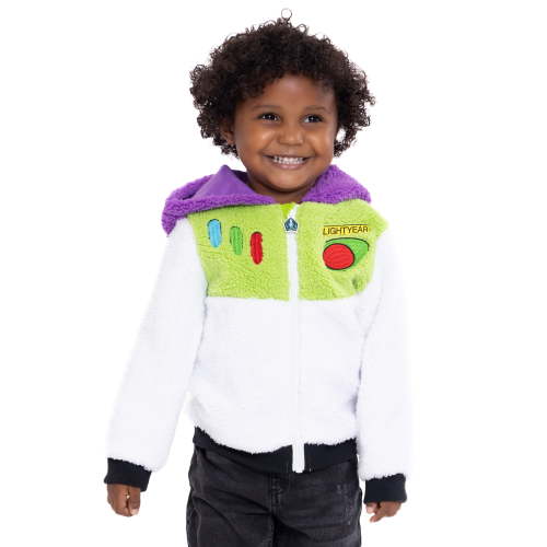 Disney Pixar Toy Story Toddler Boys Buzz Light Year Plush Fleece Full-Zip Cosplay Hoodie, Sizes 12M-5T