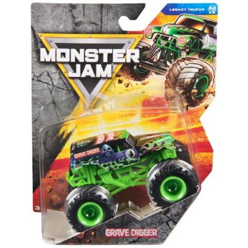 Monster Jam Official Grave Digger Monster Truck, Series 43, Die-Cast Vehicle, 1:64 Scale, Kids Toys for Boys Ages 3 and up