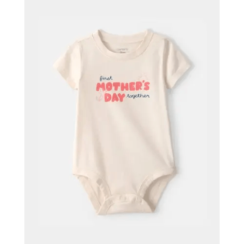 Baby 'Mother's Day' Graphic Bodysuit - Cream | Carter's