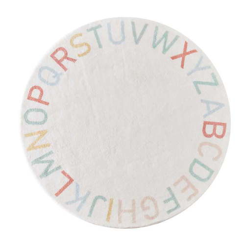 Shpwfbe Home Decor Rugs For Living Room Kids Room Rug Baby Play Area Playroom Rug 26 Alphabet Classroom Learning Mat Soft Non Slip Bedroom Decor Rug For Baby Boys And Girls Cotton Round