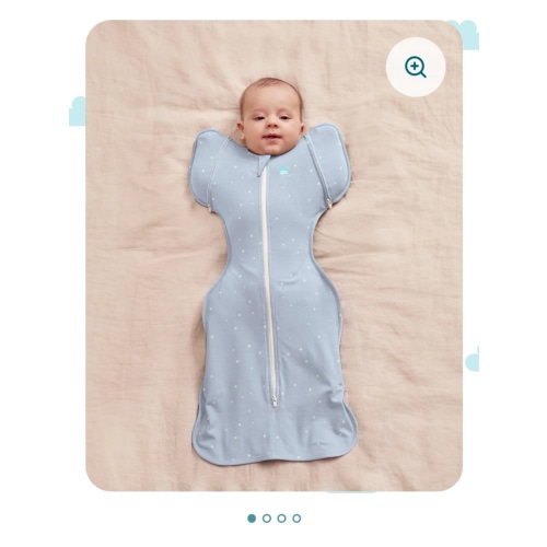 Swaddle Up™ Transition Bag 1.0 TOG Cotton Powder Blue Twinkle