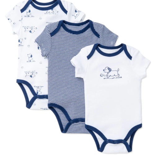 Cute Puppies 3-Pack Bodysuits