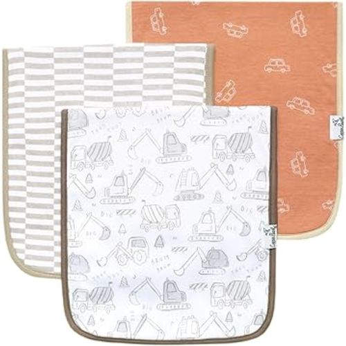 Copper Pearl Baby Burp Cloth Large 21''x10'' Size Premium Absorbent Triple Layer 3-Pack Gift Set Gage