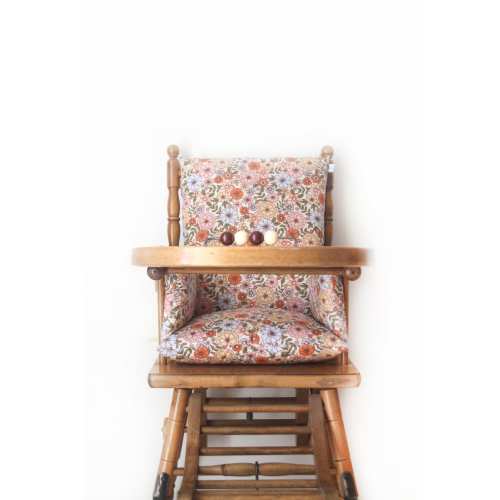 Baby high chair cushion in Oeko-Tex coated cotton / Janis