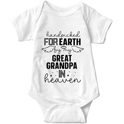 listery Great Grandma Bodysuit Hand Picked For Earth By My Grandma Newborn Hand Picked Great Grandma Clothes Boy Girl