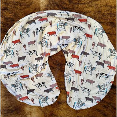 Wild Wild West baby boppy pillow cover