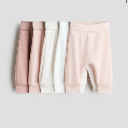 5-PACK FOLDOVER-WAIST PANTS