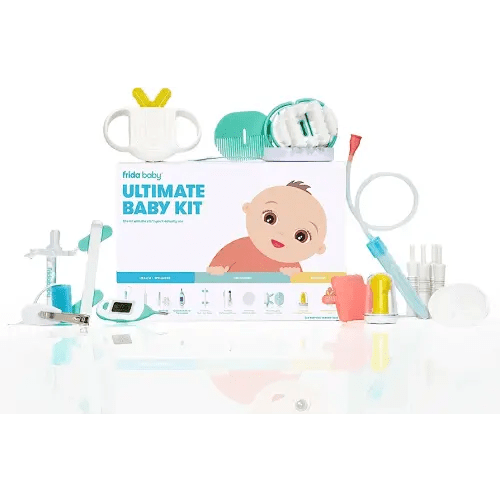 Frida Baby Ultimate Baby Kit | The complete baby health & wellness, grooming, and teething kit