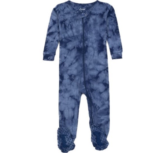 Footed Tie Dye Cotton Matching Family Pajamas