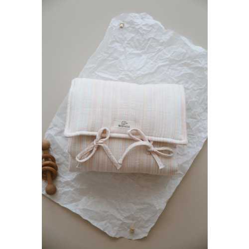Organic Muslin Baby Changing Pad: Foldable Travel Nappy Mat