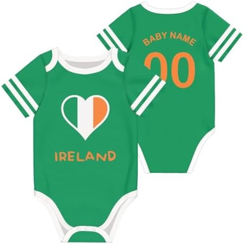 Custom Baby Bodysuit National Team Soccer Jersey Personalized Name Number for Boy Girl Gifts