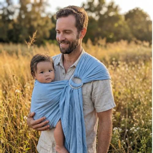 Non-Toxic Organic Hemp Ring Sling Baby Carrier | LilyMoon