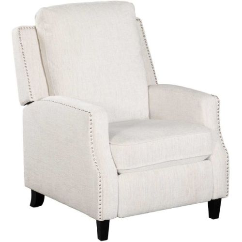 Caitin White Push Back Recliner