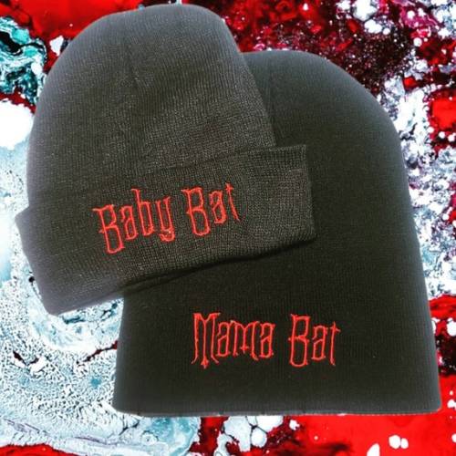 Mama Bat Baby Bat Matching Beanies Mommy and Me Baby Bat - Etsy