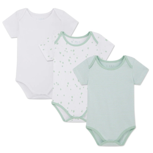 LAKE | Baby | Pima Cotton Pajamas | Parisian Green Baby Bodysuit Bundle