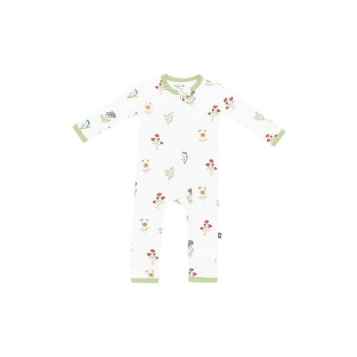 SIZE 6-12 MONTHS Wildflower Zip-Up Romper