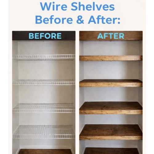 Wood Shelf Covers (custom made); Wire Shelf Cover; Removable Floating Wood Shelves for Pantry, Bathroom, Linen Closet or Laundry room
