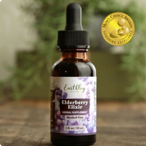Earthley Elderberry Elixir- For Respiratory and Immune System Support