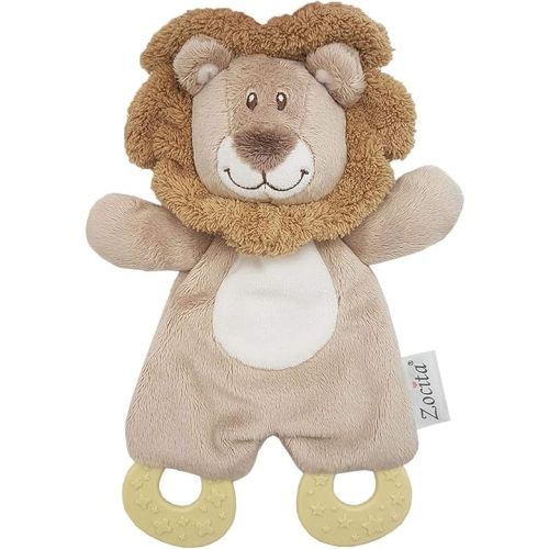 Baby Snuggle Plush Teether, Soothe Cuddly Teethe Toy(Lion)