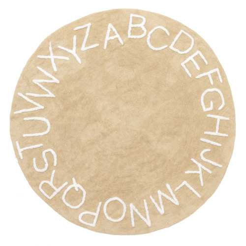 Alphabet SpinCleanhable Rug