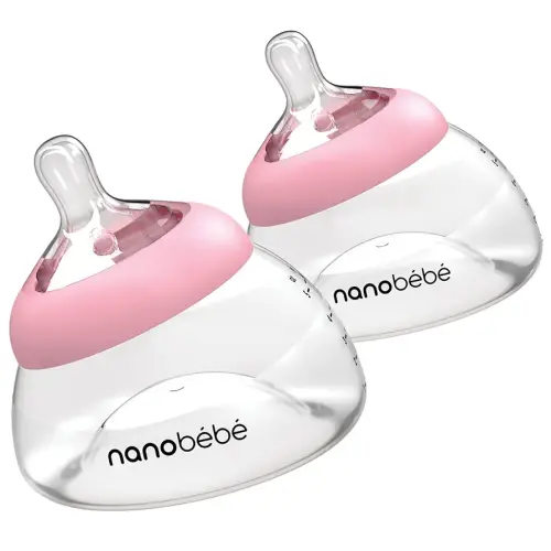 Nanobebe Newborn Breastfeeding Bottle, 2-pk
