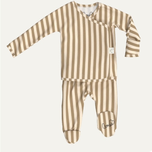 Footie - Toffee Twist – Bonsie Skin to Skin Babywear