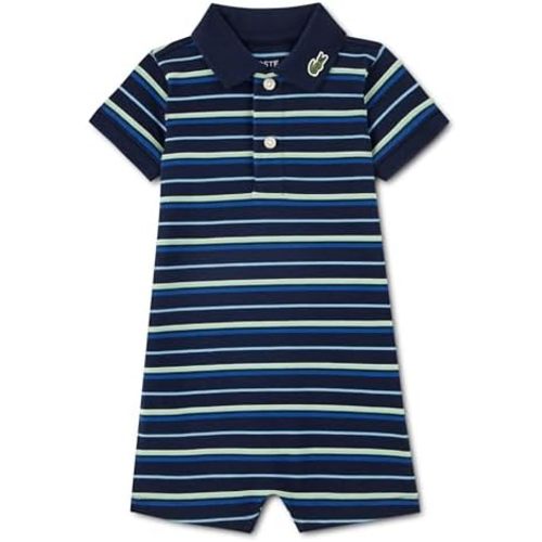 Lacoste baby-boys Classic Pique Polo Romper
