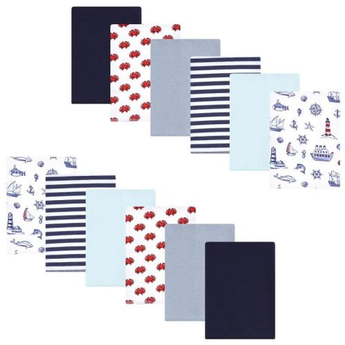 Luvable Friends Hudson Baby Flannel Burp Cloths 12pk Set
