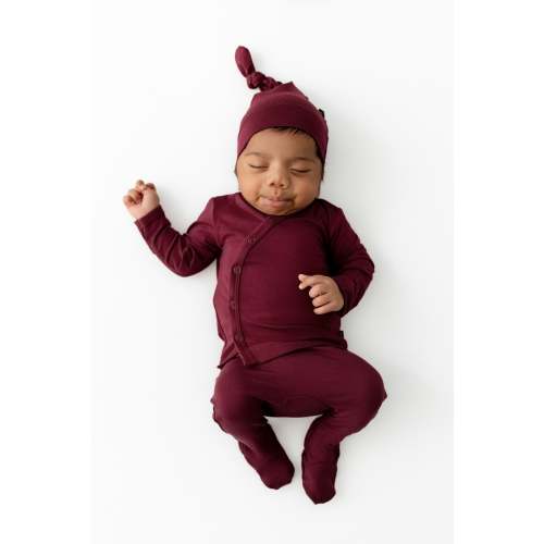 Take Me Home Set with Cap in Burgundy – Kyte Baby