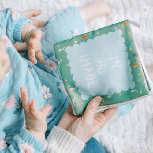 In His Image Fabric Baby Book | littlelightcollective