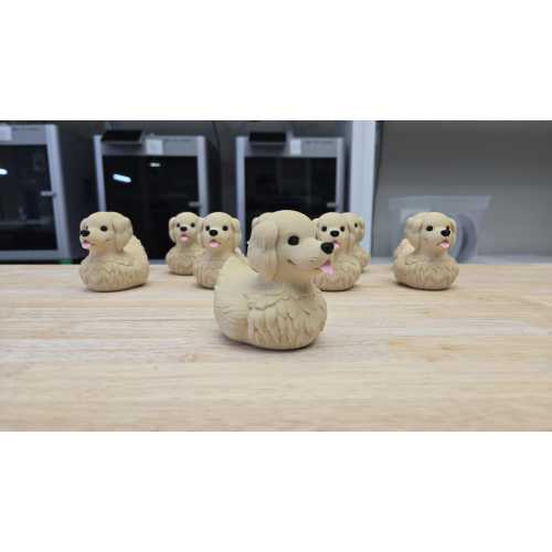 Golden Retriever Duck - 3D Printed Dog Duck - PLA Plastic Figurine