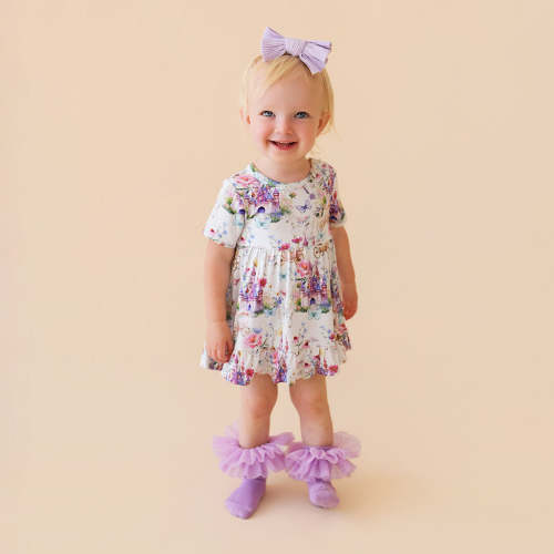 Katrina Ruffled Twirl Bodysuit Dress