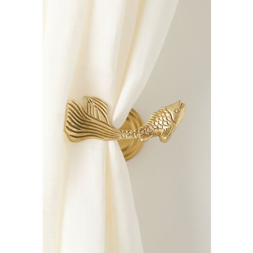 Koi Fish Solid Brass Tieback