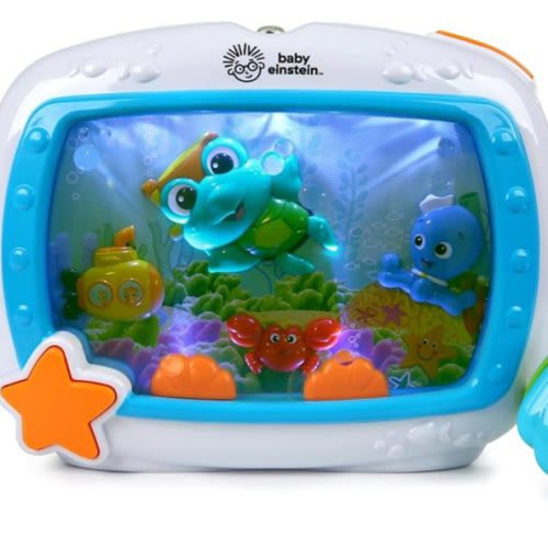 Baby Einstein Sea Dreams Soother Musical Crib Toy and Sound Machine, Newborn and up