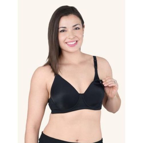 Loving Moments by Leading Lady Women's Loving Moments by Leading Lady Full Coverage T-Shirt Nursing Bra (L3010) Black 36C