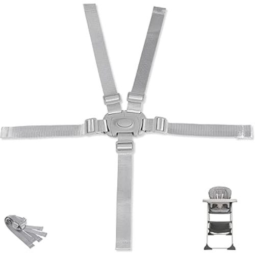 [2 Packs] High Chair Straps Replacement Compatible with Graco Highchairs, Long Adjustable High Chair Belt