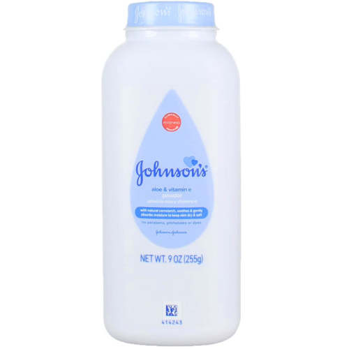 Johnson's Baby Powder Naturally Derived Cornstarch Aloe & Vitamin E 9