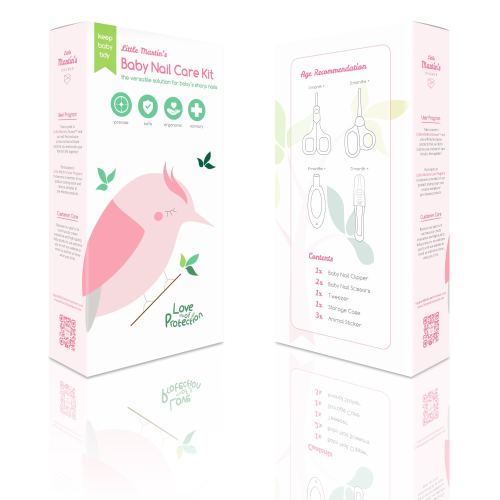 Little Martin's Baby Nail Care Kit W/ Clipper, Scissors & Tweezer, 4 pc Set