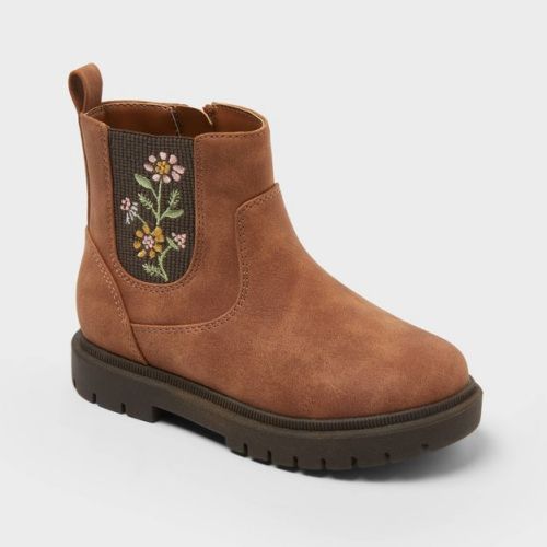 Toddler Soma Embroidered Chelsea Boots - Cat & Jack™ Brown 6T