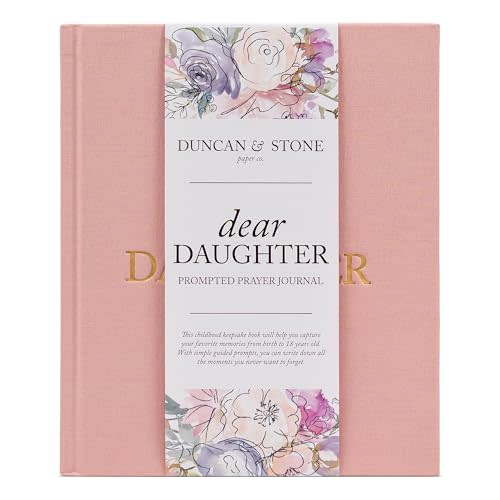 Mother Daughter Journal – Durable Dear Daughter Journal Keepsake – Linen Baby Memory Book - Unique Gifts for Daughter (Pink, 230 Pages)