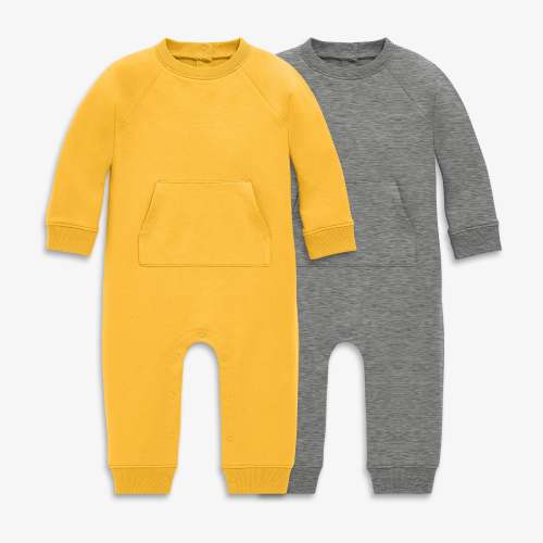 The baby sweatshirt romper 2-pack | Primary.com