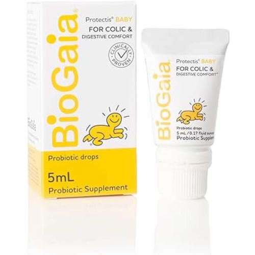 BioGaia Protectis Probiotics Drops for Baby, Infants, Newborn and Kids Colic, Spit-Up, Constipation and Digestive Comfort, 5 ML, 0.17 oz, 1 Pack